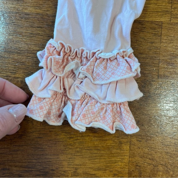Matilda Jane pink ruffle leggings pants size 2 - Picture 2 of 5